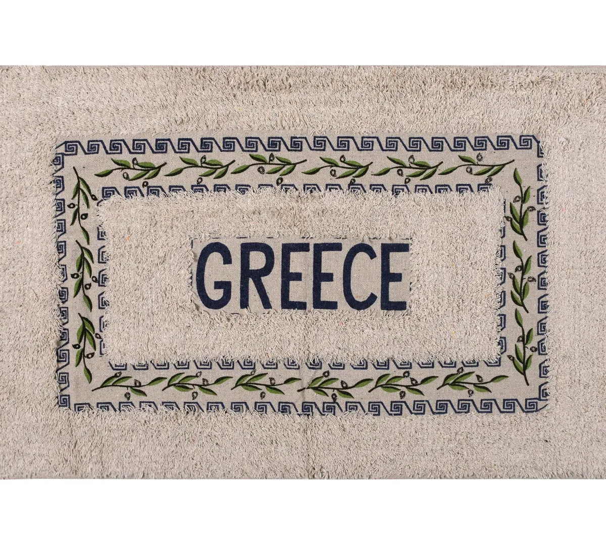 Πατάκι ελιά Greece (40cm x 60cm) μπλέ