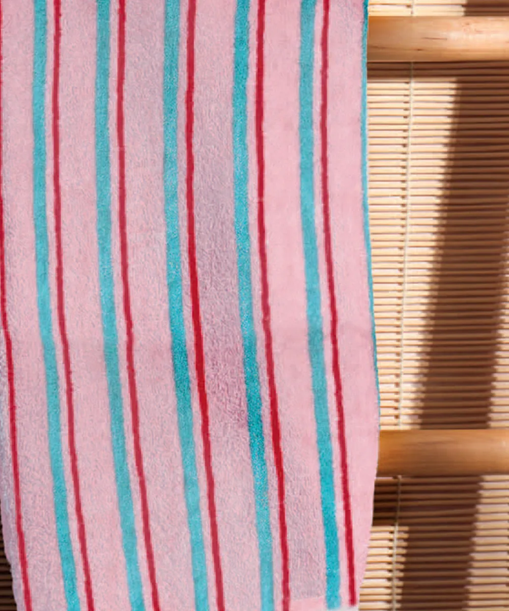 Σετ Πετσέτες (30X50, 50X90, 70X140) STRIP PINK