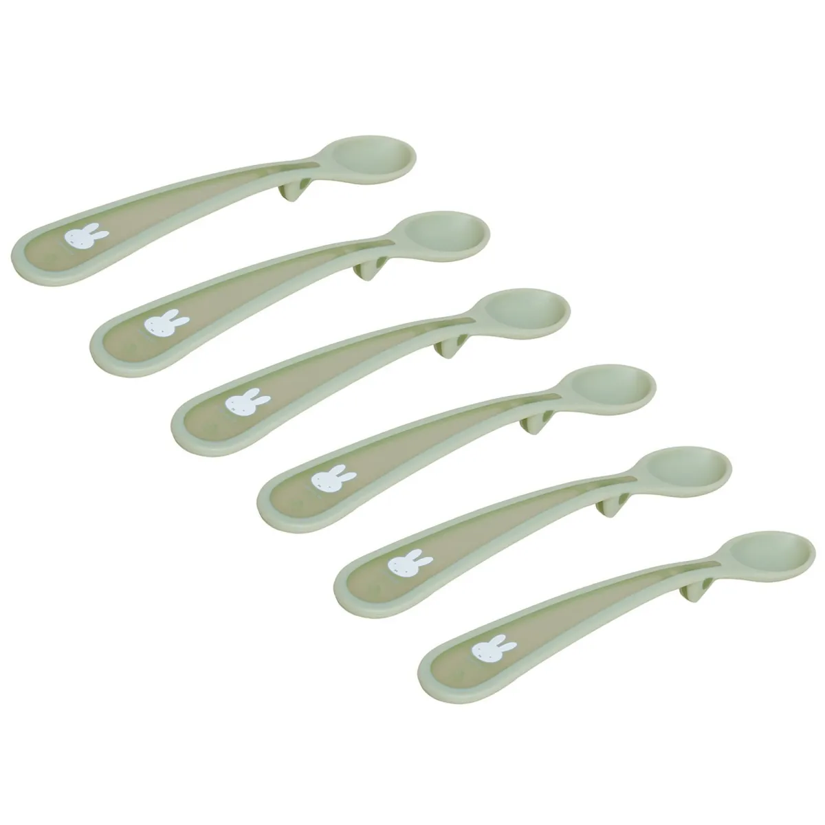 Σετ 6 Κουταλάκια 17cm με Μαλακή Λαβή Miffy Green KOKO