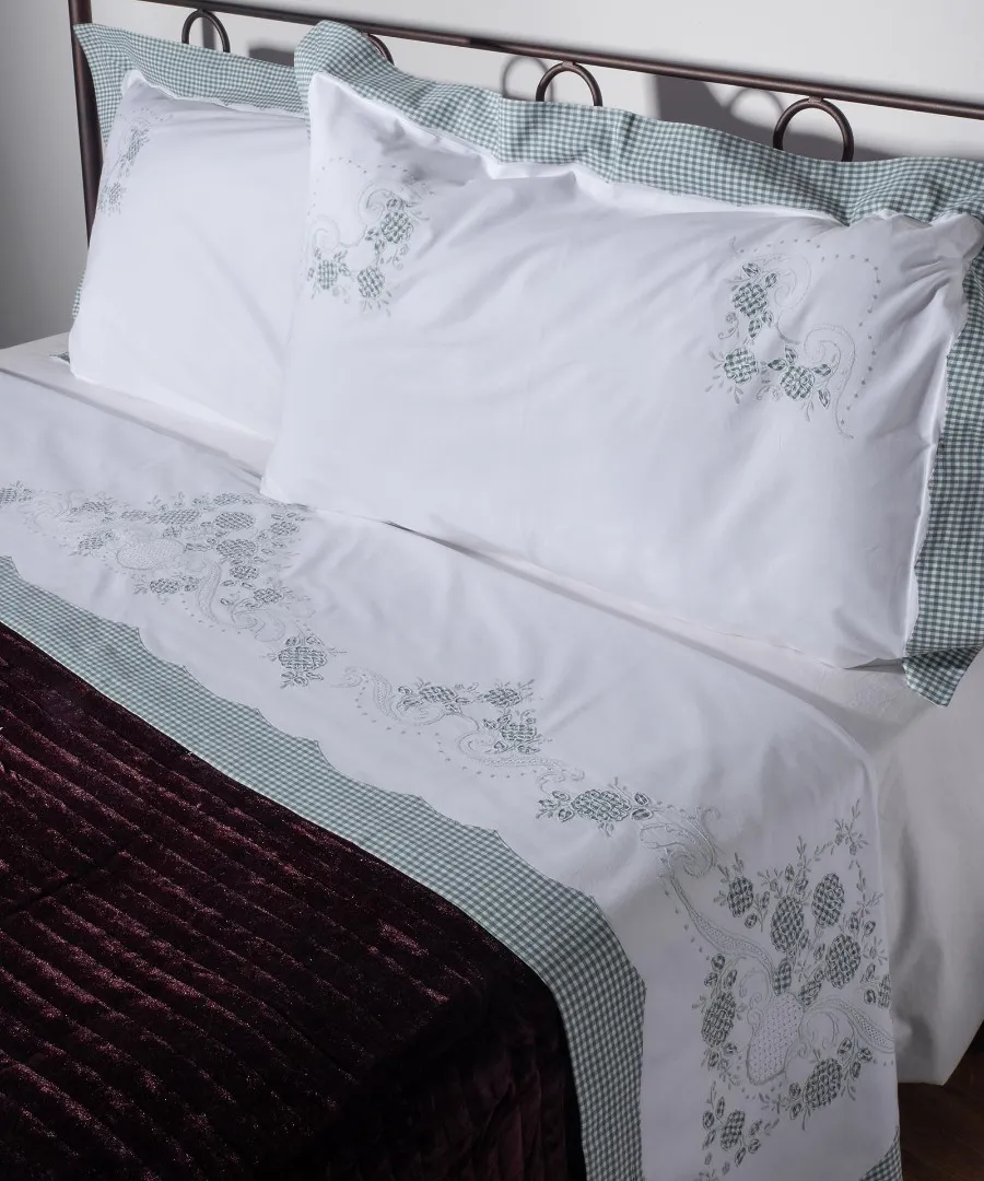 ΧΕΙΡΟΠΟΙΗΤΟ ΣΕΝΤΟΝΙ 644-1 ΤΡΙΩΝ ΤΕΜΑΧΙΩΝ (225CM X 270CM) ΠΡΑΣΙΝΟ