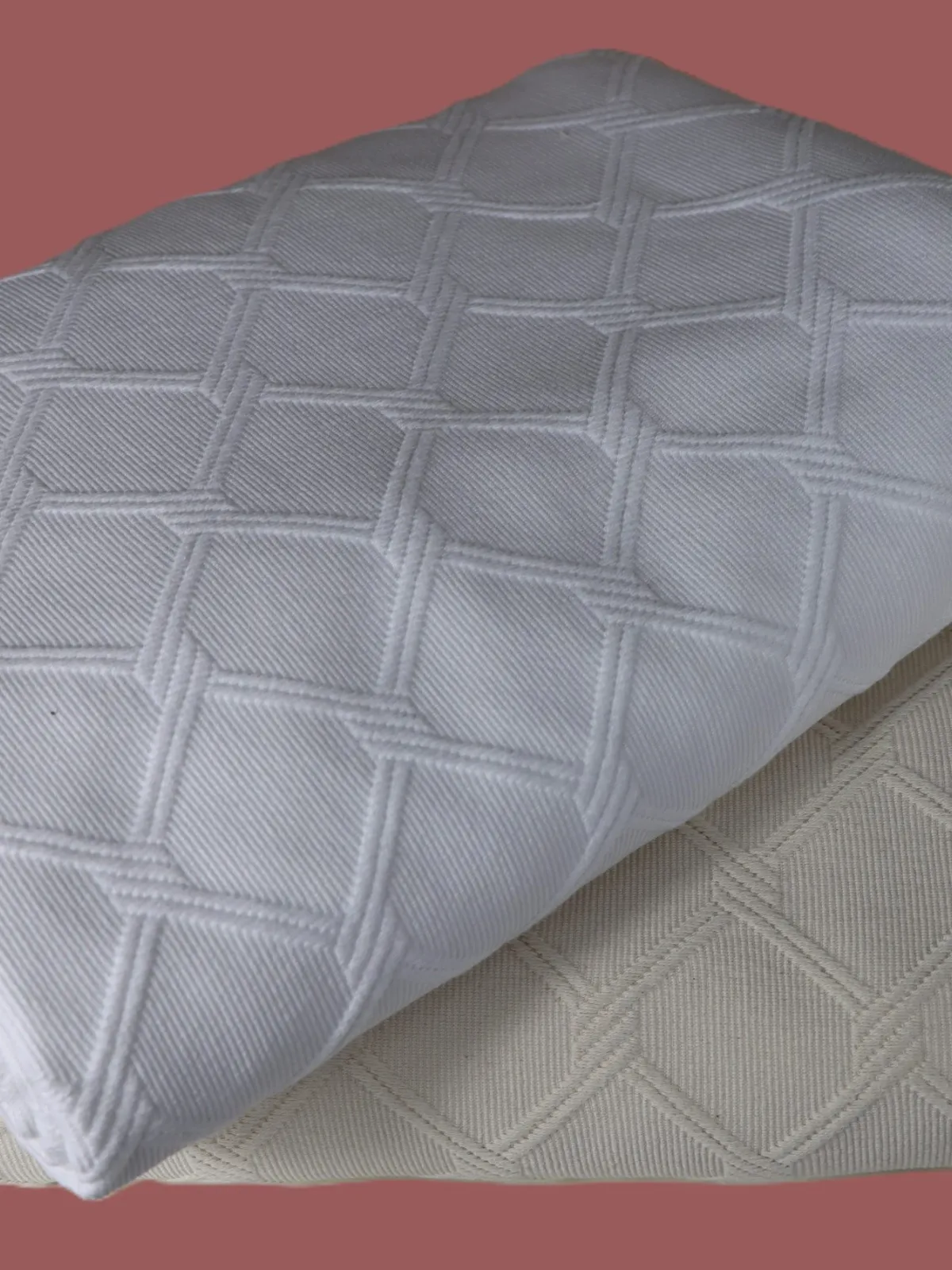 ΚΟΥΒΕΡΤΑ ΠΙΚΕ ΒΑRΟΝΙ 100%CΟΤΤΟΝ ΛΕΥΚΟ - 165X255