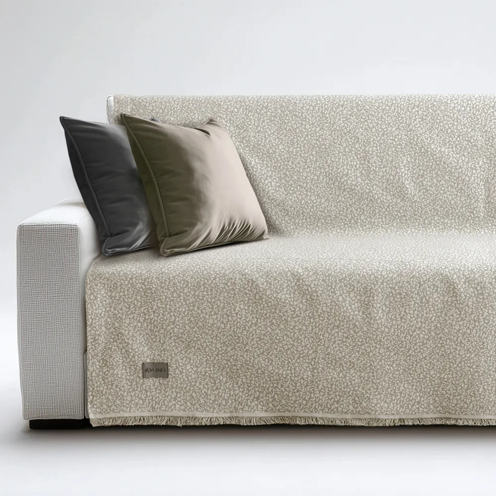 LINO Ριχτάρι Καναπέ Τριθέσιο (180x300) Avorio Μπεζ