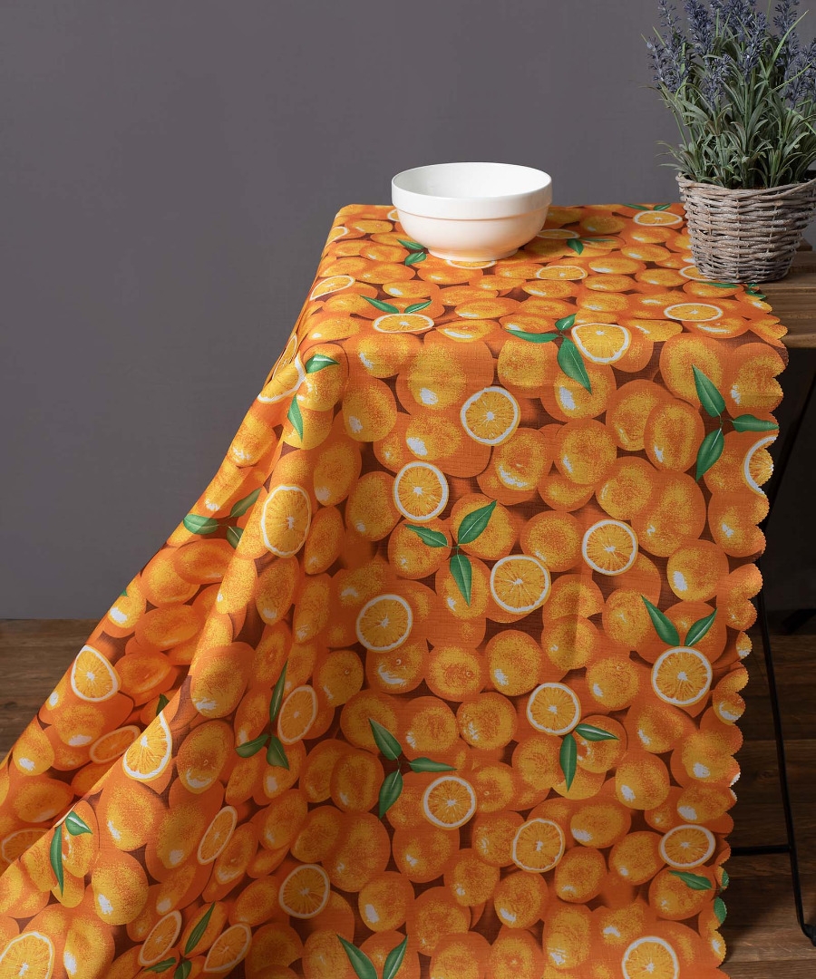 Αλέκιαστο τραπεζομάντηλο 418 (170cm x 220cm) πορτοκαλί