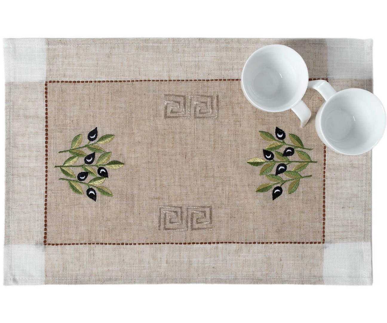 Ντουζίνες (12 τεμάχια) σουπλά 2625 (35cm x 45cm) μαύρη ελιά