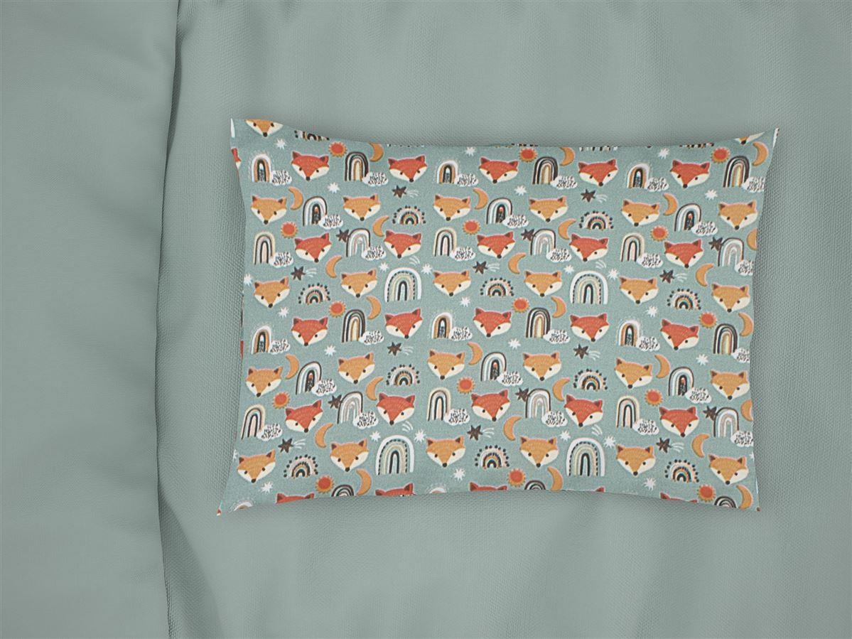 Μαξιλαροθήκη Εμπριμέ bebe Fox 528 35X45 Pale Cyan 100% Cotton