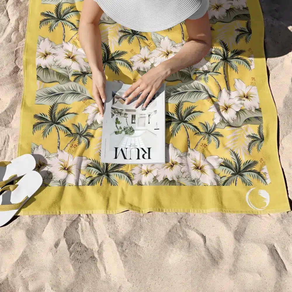 Πετσέτα Θαλάσσης Microfiber Quick Dry Hibiscus