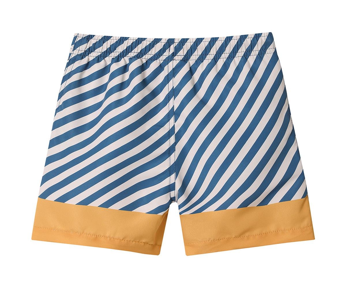 Μαγιό Βερμούδα με Προστασία από τον Ήλιο Stripes Blues&Beyond 3-4 Ετών - Monnëka