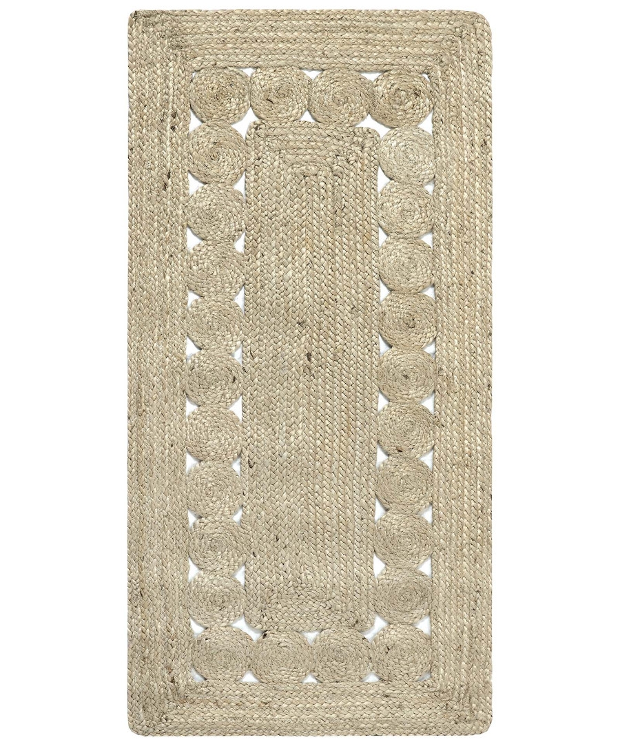 Χαλί γιούτα 1761 (60cm x 130cm) light grey