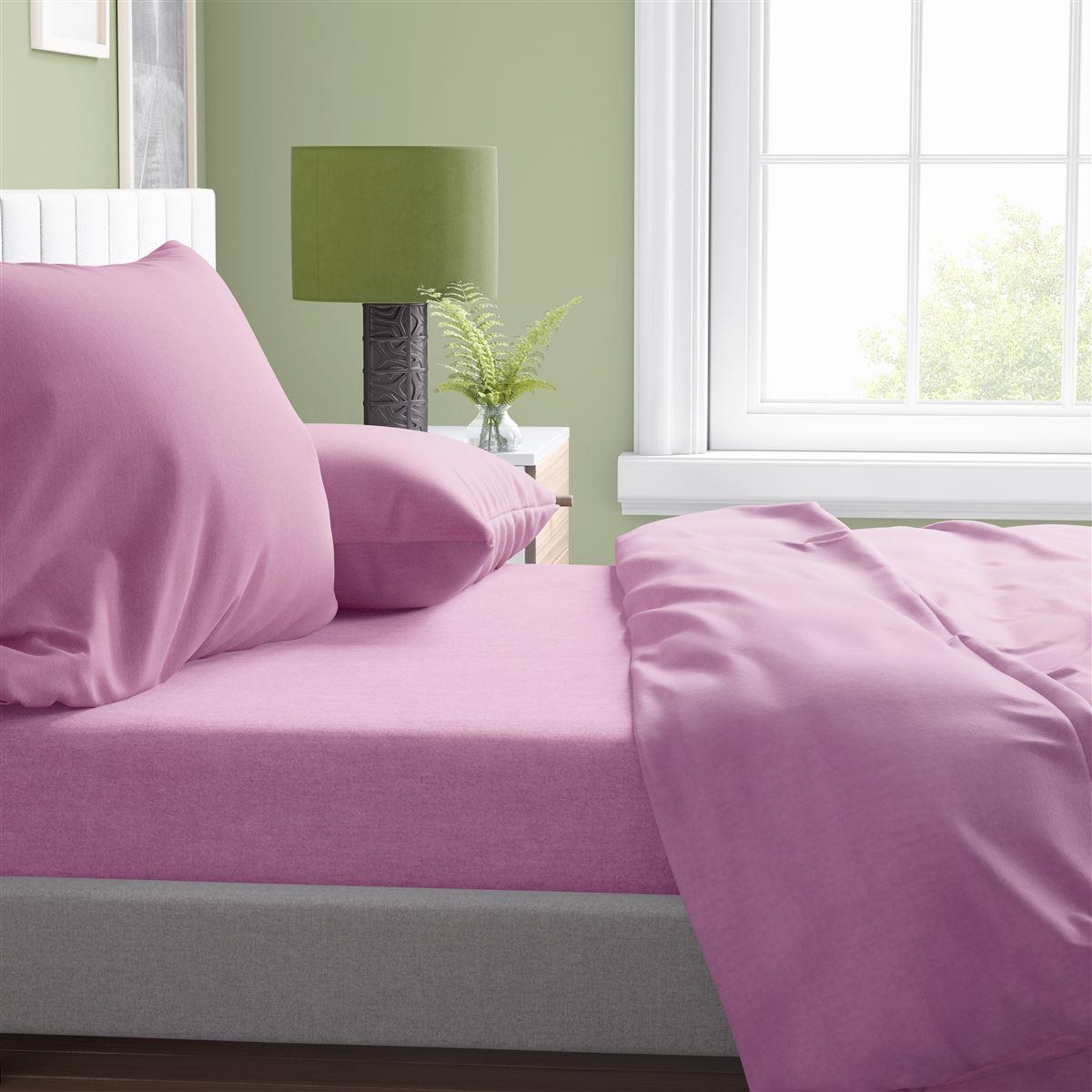 ΣΕΝΤΟΝΙΑ ΣΕΤ 4 τεμ Solid 492 220X240 Lila Cotton 100%