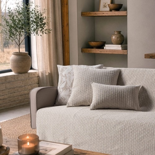 Ριχτάρι Joliet 01 Ivory Pearl - Τριθέσιο 180x300cm