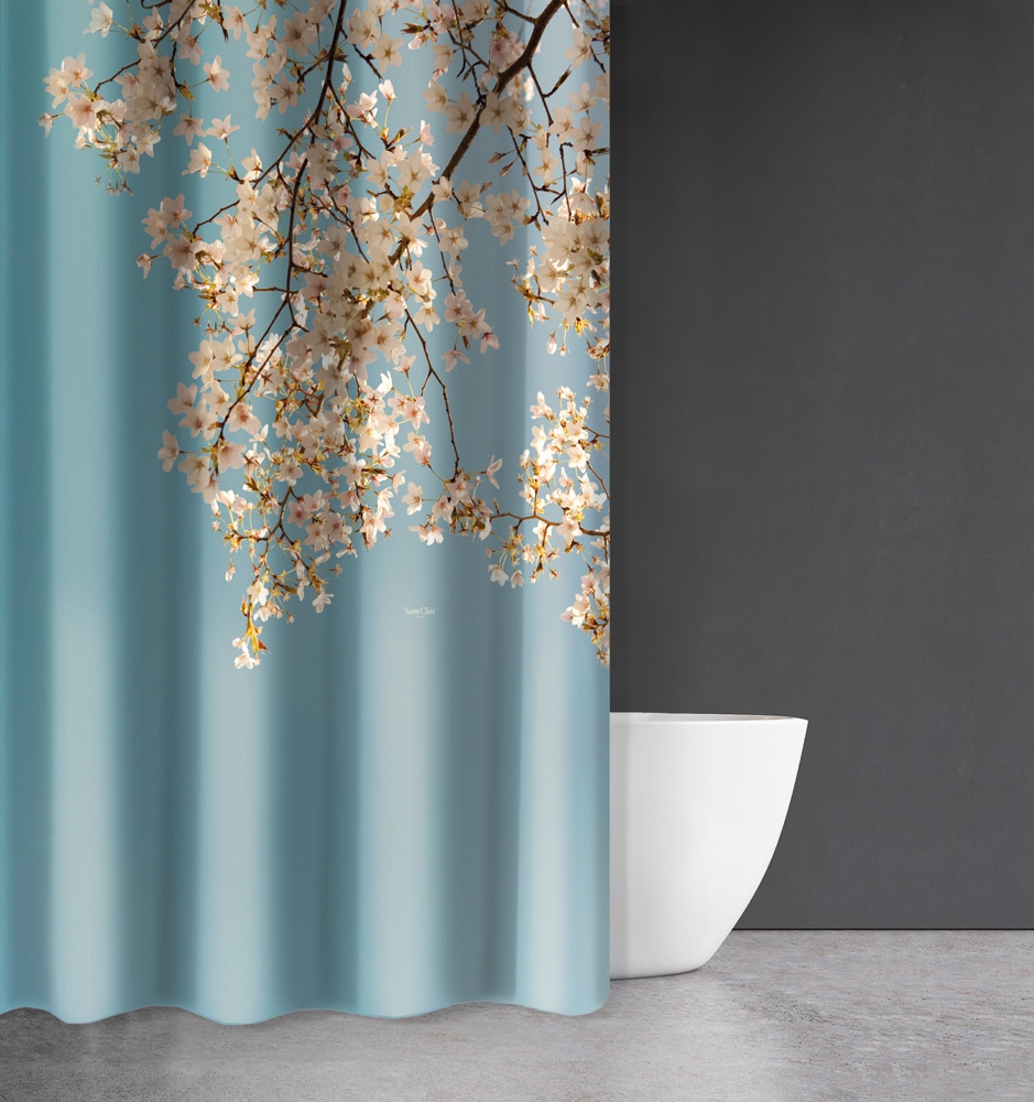 Κουρτίνα Μπάνιου Zen Body Des 814 με Κρίκους 