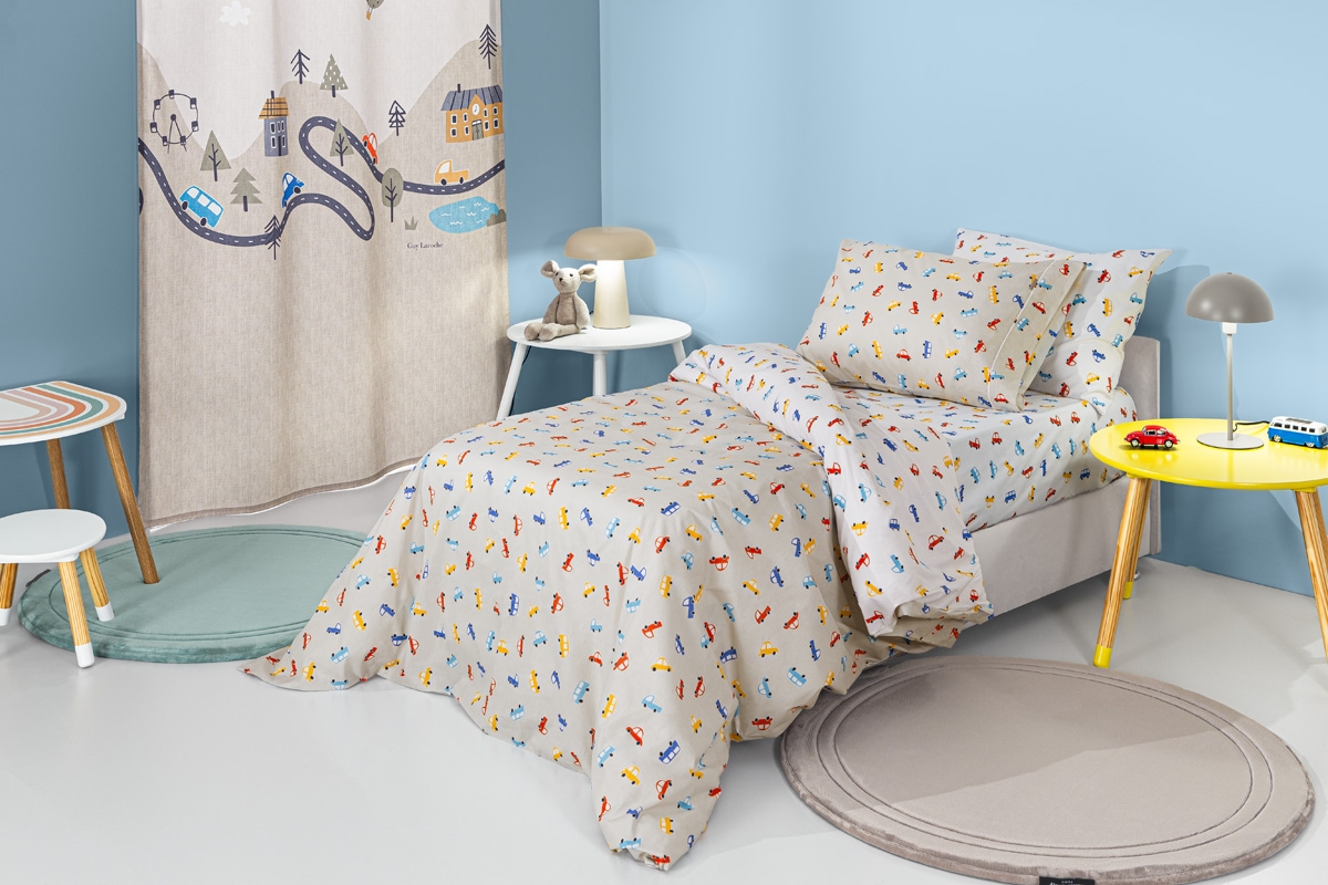 Σετ 3τμχ Παιδικά Σεντόνια Roadtrip Natural