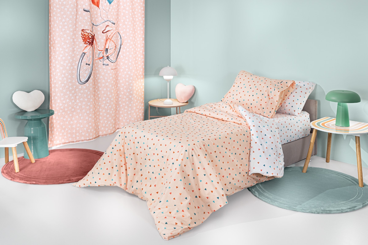 Σετ 3τμχ Παιδικά Σεντόνια Amore Salmon