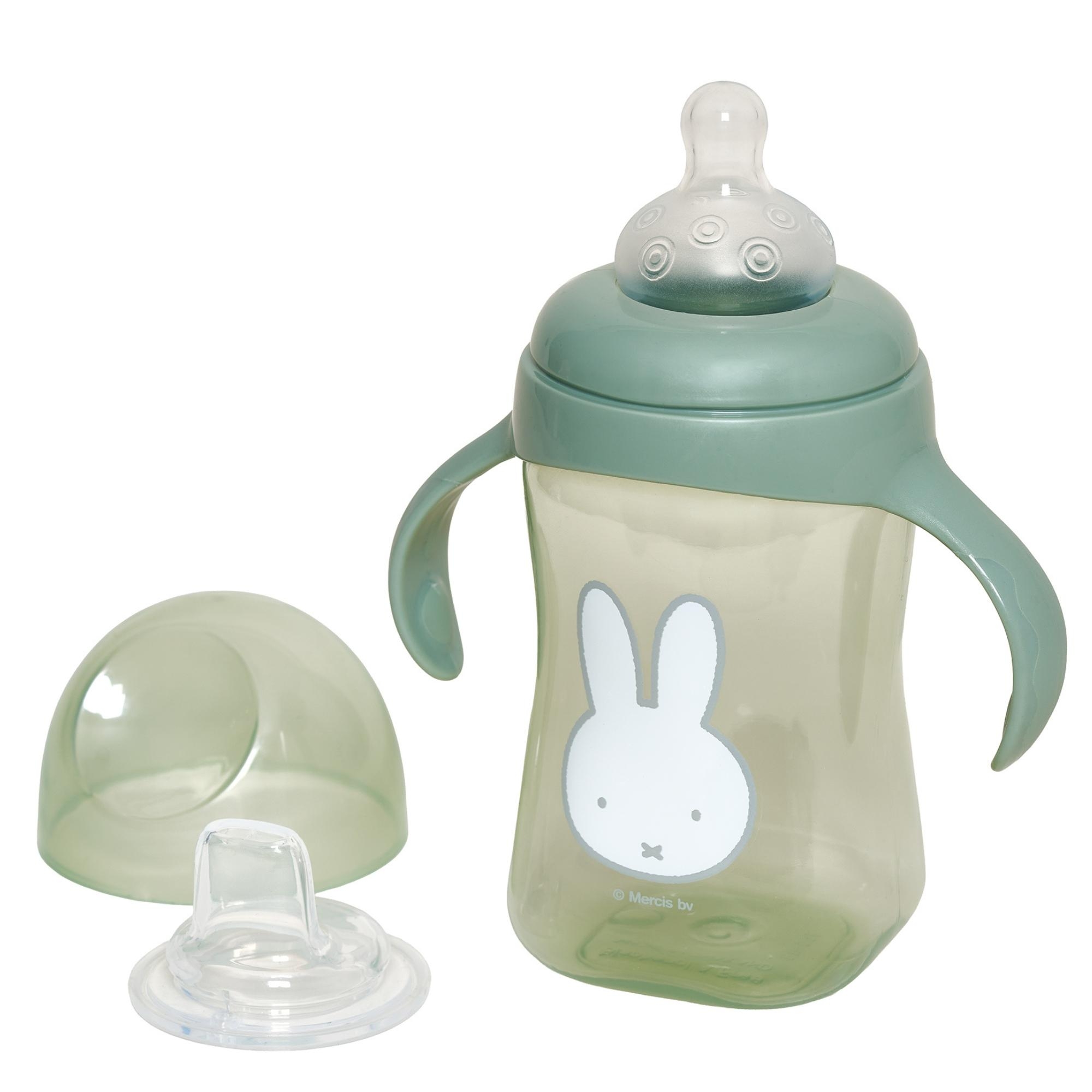 Μπιμπερό με Χερούλια 2-σε-1 300ml Miffy Green KOKO