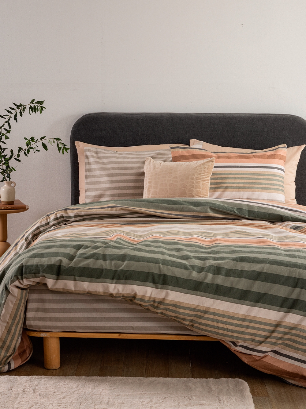 Σετ Σεντόνια Υπέρδιπλα Flannel Beauty 240x265 FB0244 Χωρίς Λάστιχο