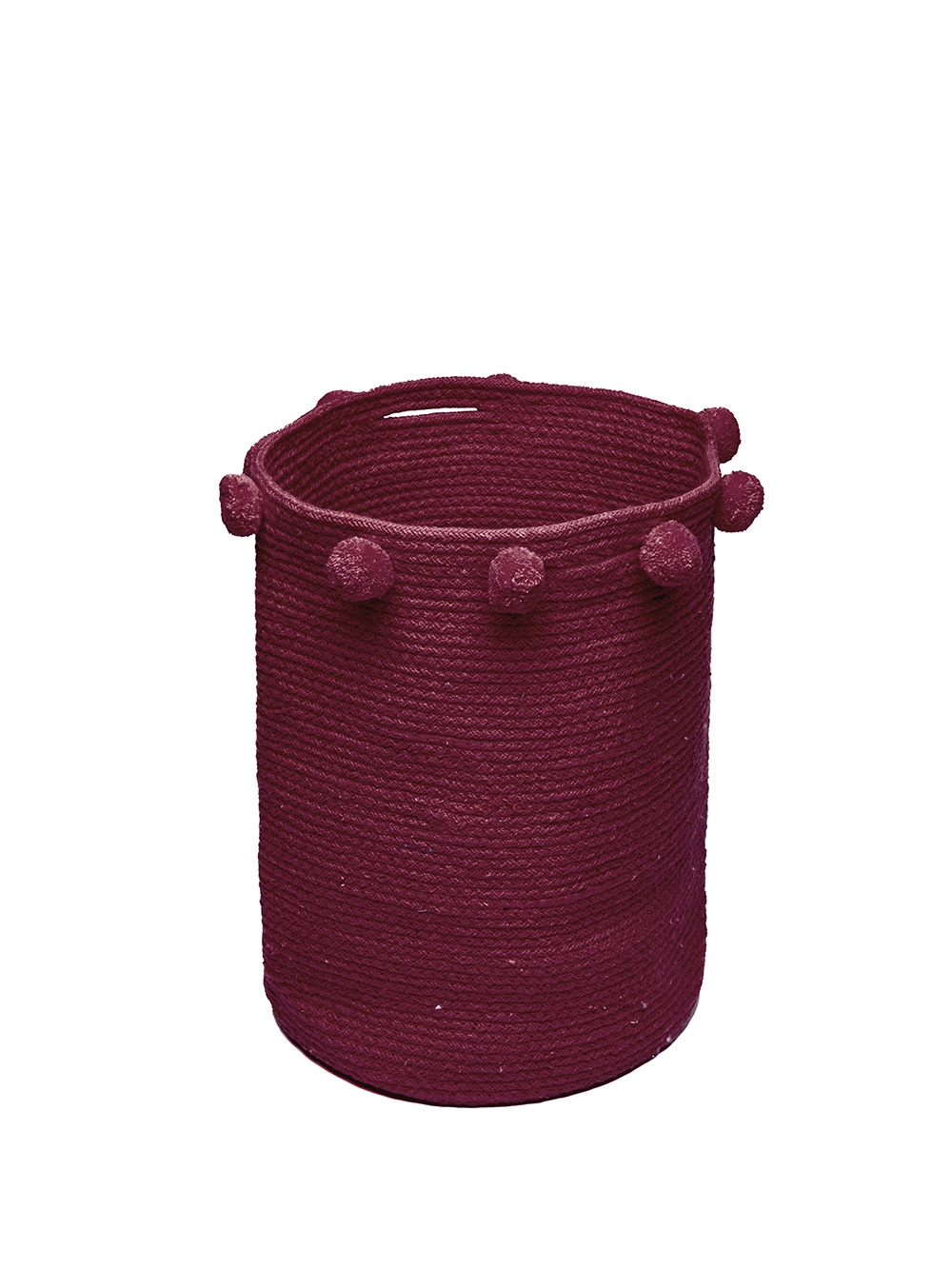 Διακοσμητικό Καλάθι με Χερούλια Fountain Bordeaux 30x40 cm – 100% Cotton