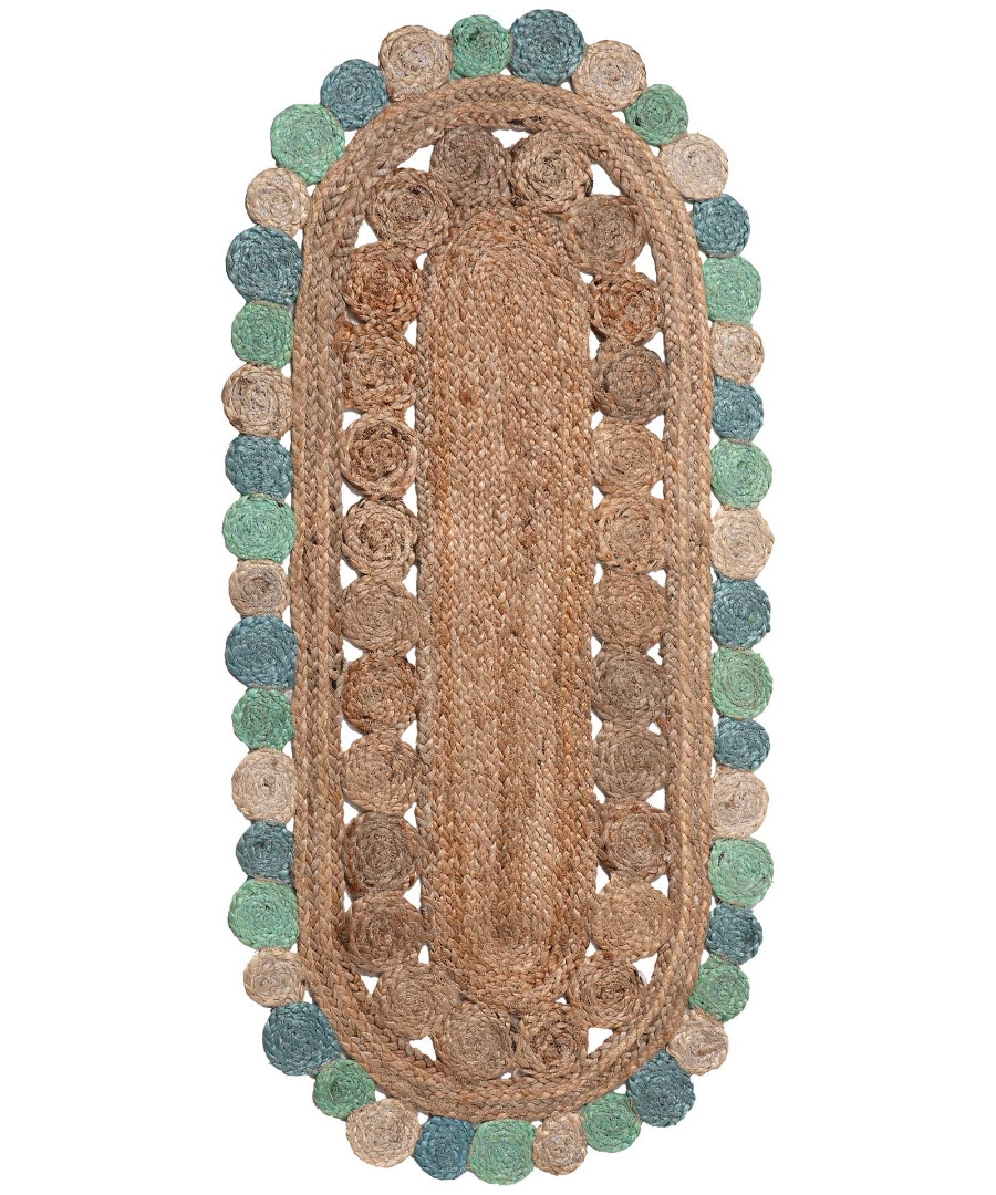 Χαλί γιούτα 1738 (60cm x 130cm) light blue