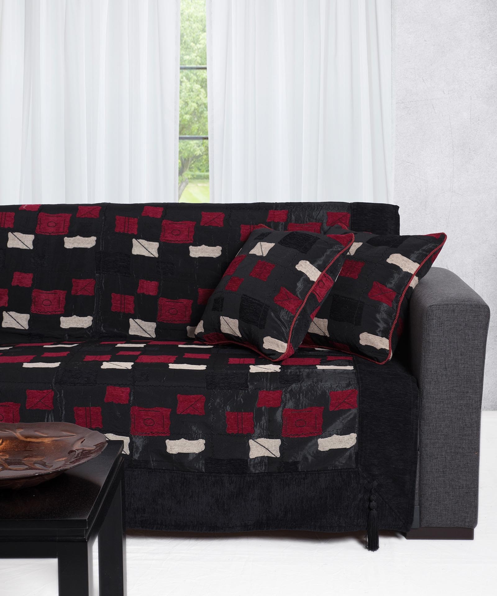 ΡΙΧΤΑΡΙΑ 913 (180cm x 180cm / 180cm x 250cm / 180cm x 300cm) μαύρο