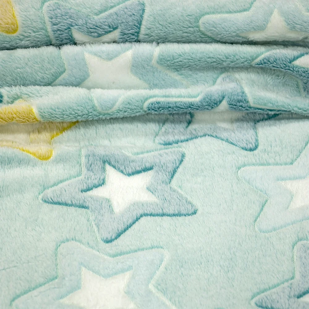 LINO ΚΟΥΒΕΡΤΑ FLEECE ΦΩΣΦΟΡΙΖΕ STER MINT 110X150