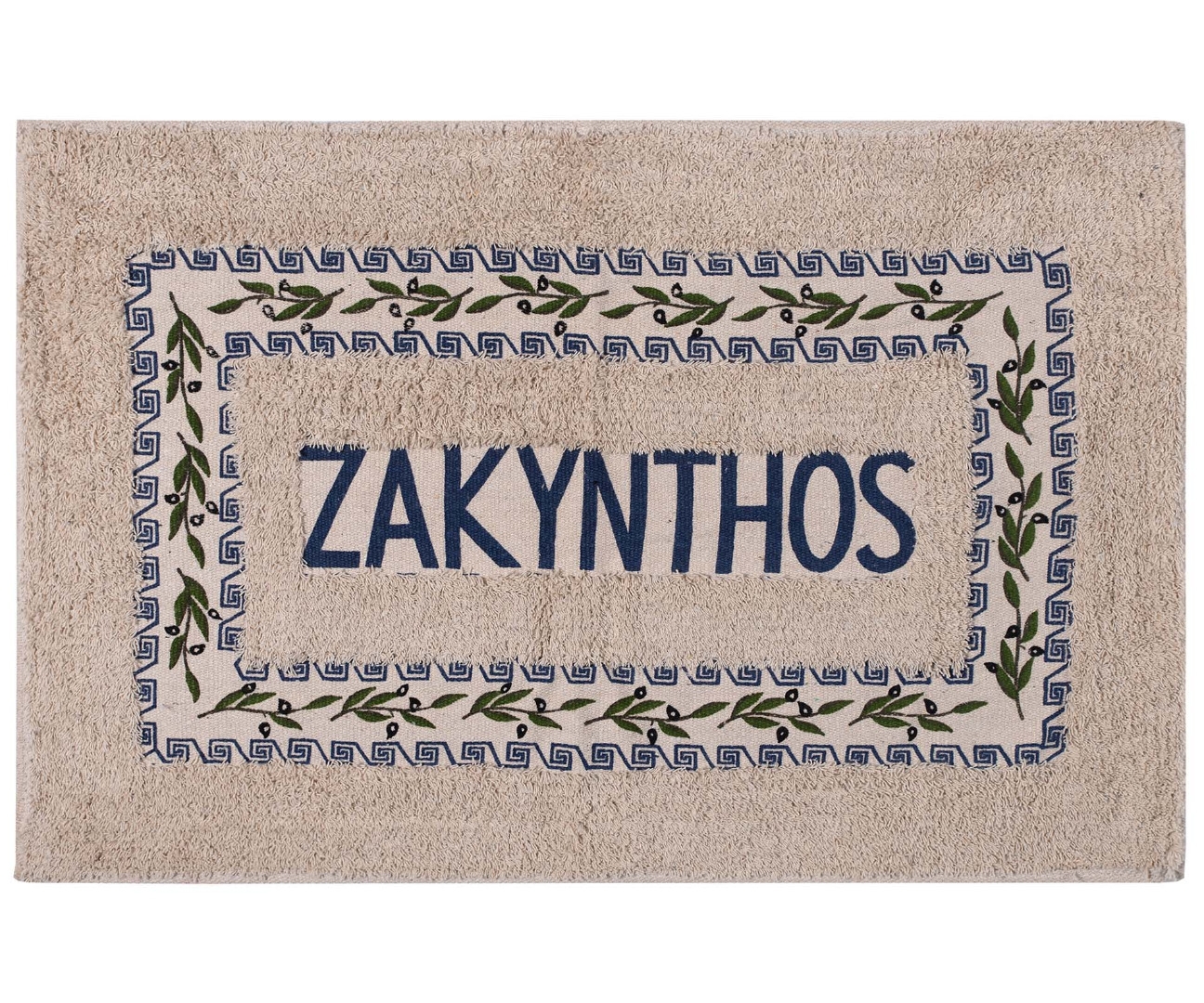 Πατάκι ελιά Ζάκυνθος (50cm x 80cm) μπλέ