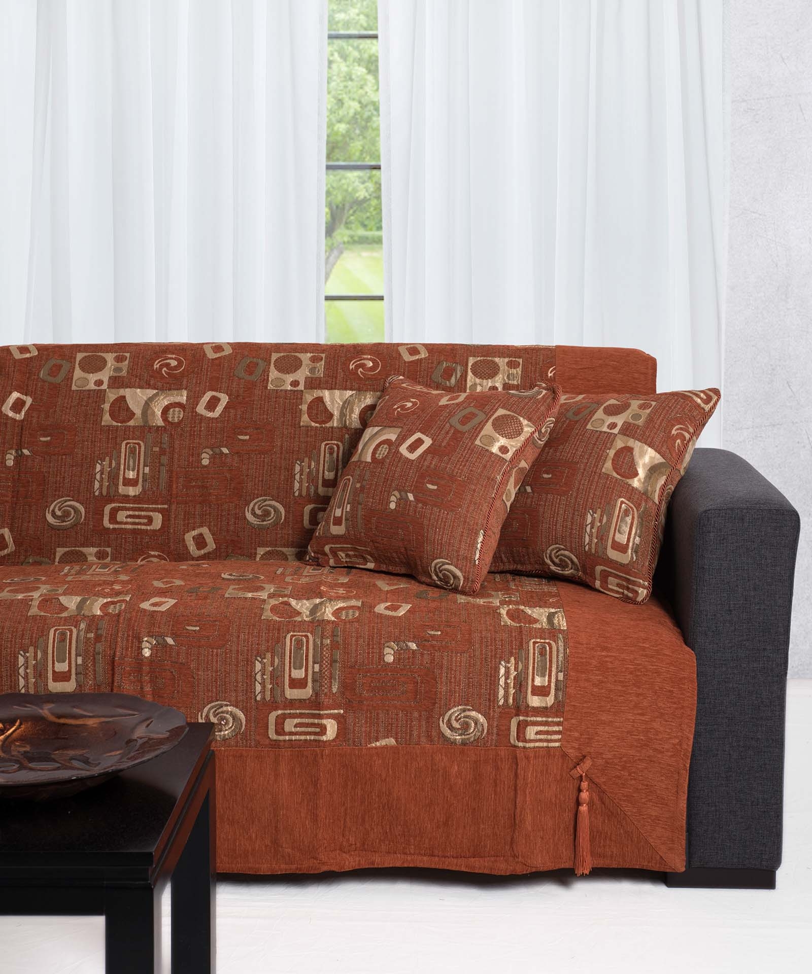 ΡΙΧΤΑΡΙΑ 912 (180cm x 180cm / 180cm x 250cm / 180cm x 300cm) κεραμιδί