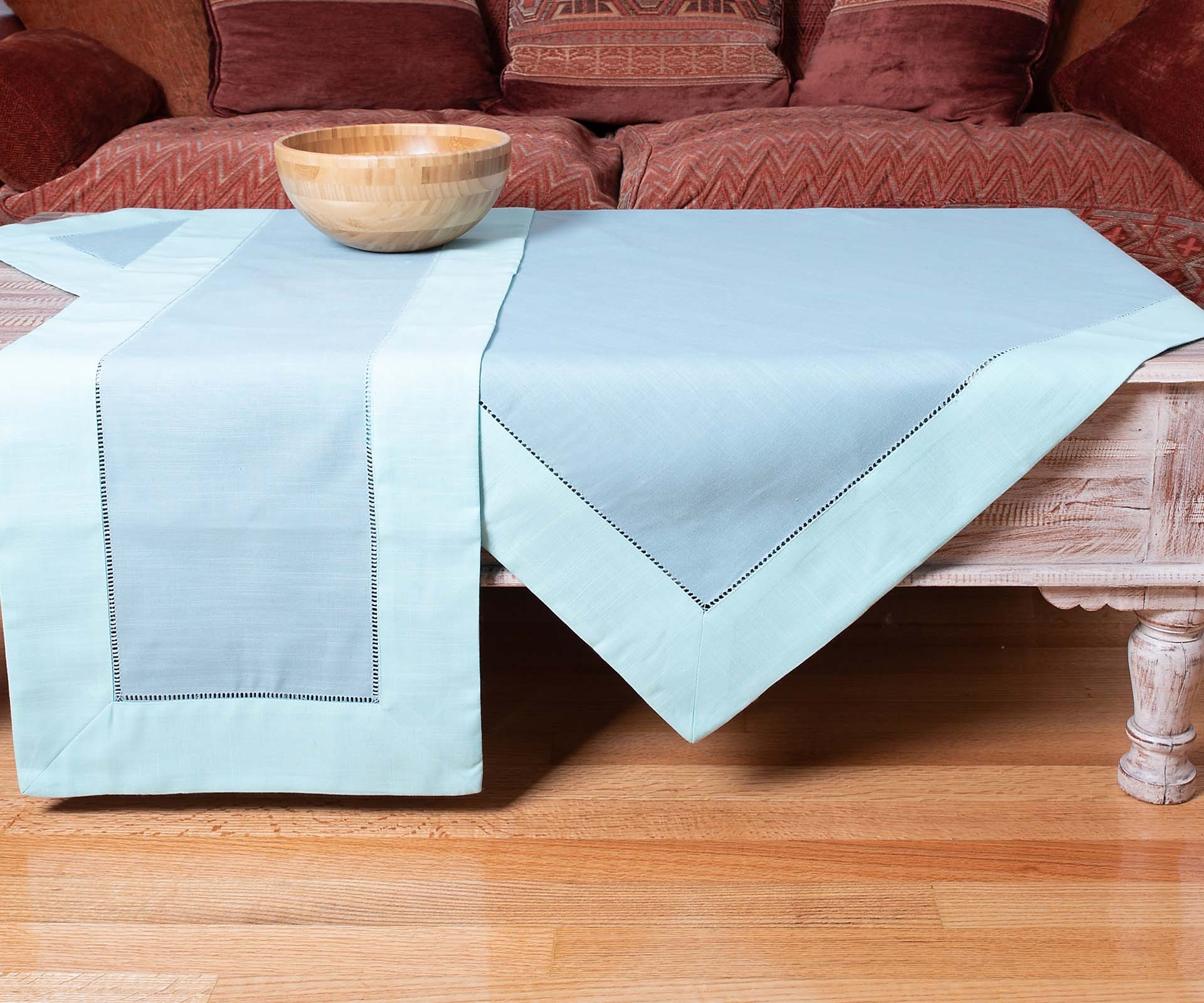 καρέ (90cm x 90cm)  bg17 τυρκουάζ/σιέλ