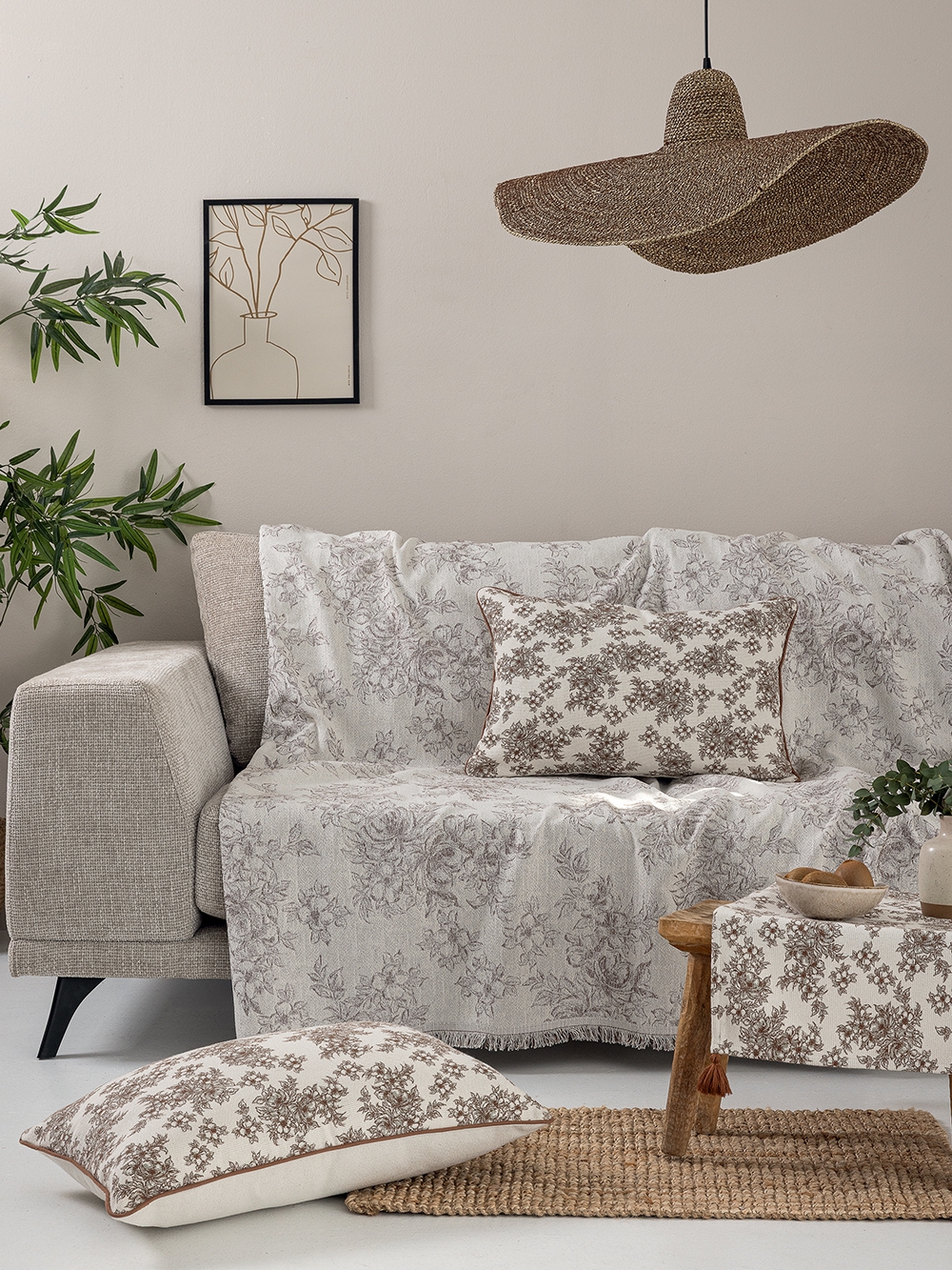 Ριχτάρι Τετραθέσιου Καναπέ MATA BROWN