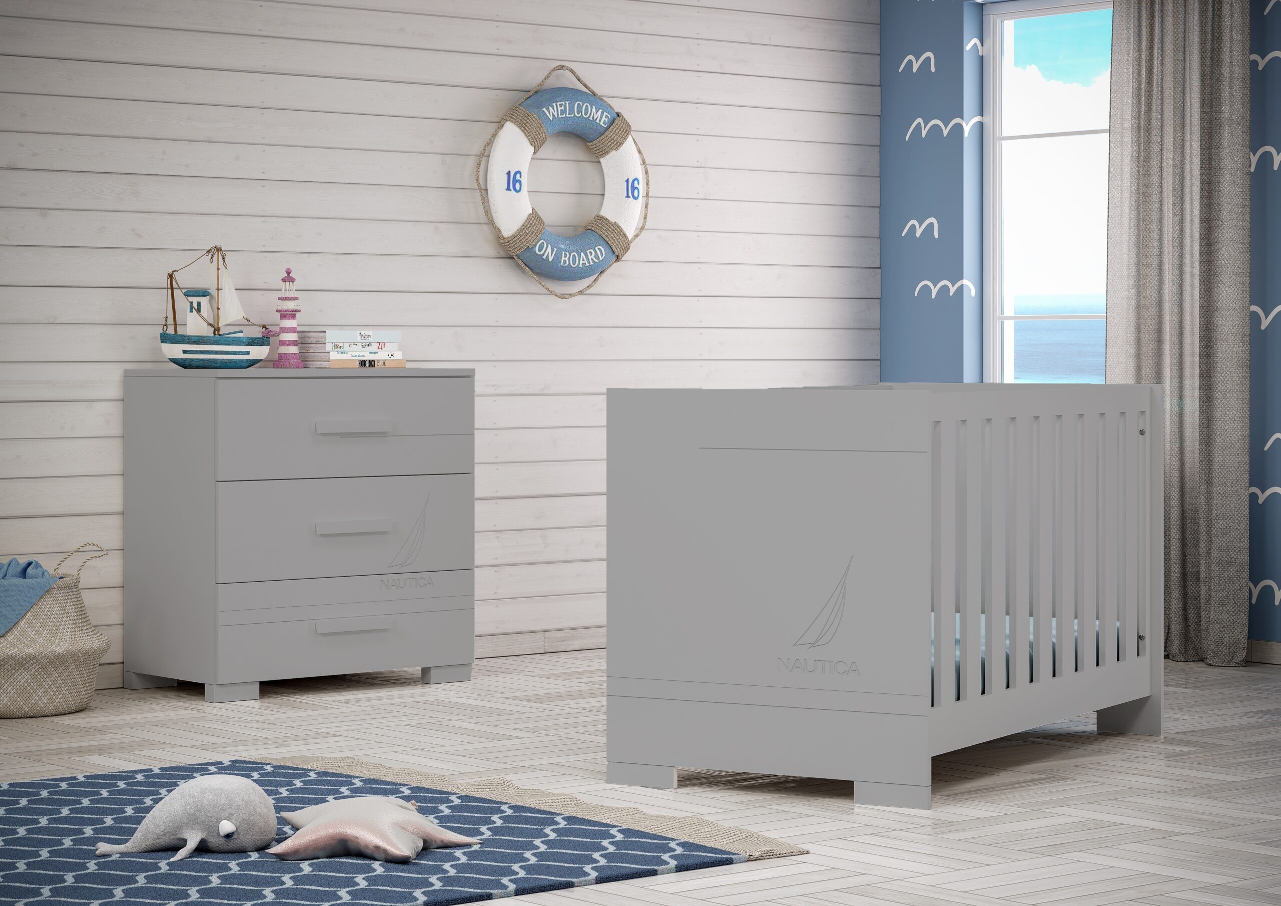 Βρεφικό Κρεβάτι Coastal Γκρι - Design 15