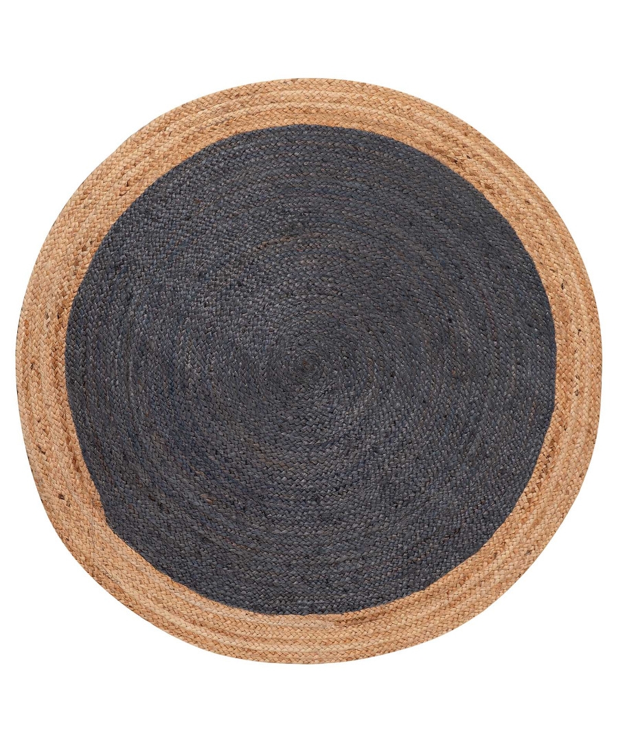 Χαλί γιούτα 1748 (120cm) natural/dark grey