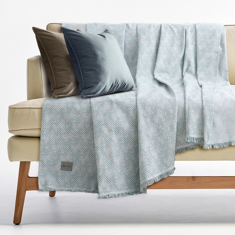 LINO Ριχτάρι Πολυθρόνας (180x180) Serpente Πετρόλ