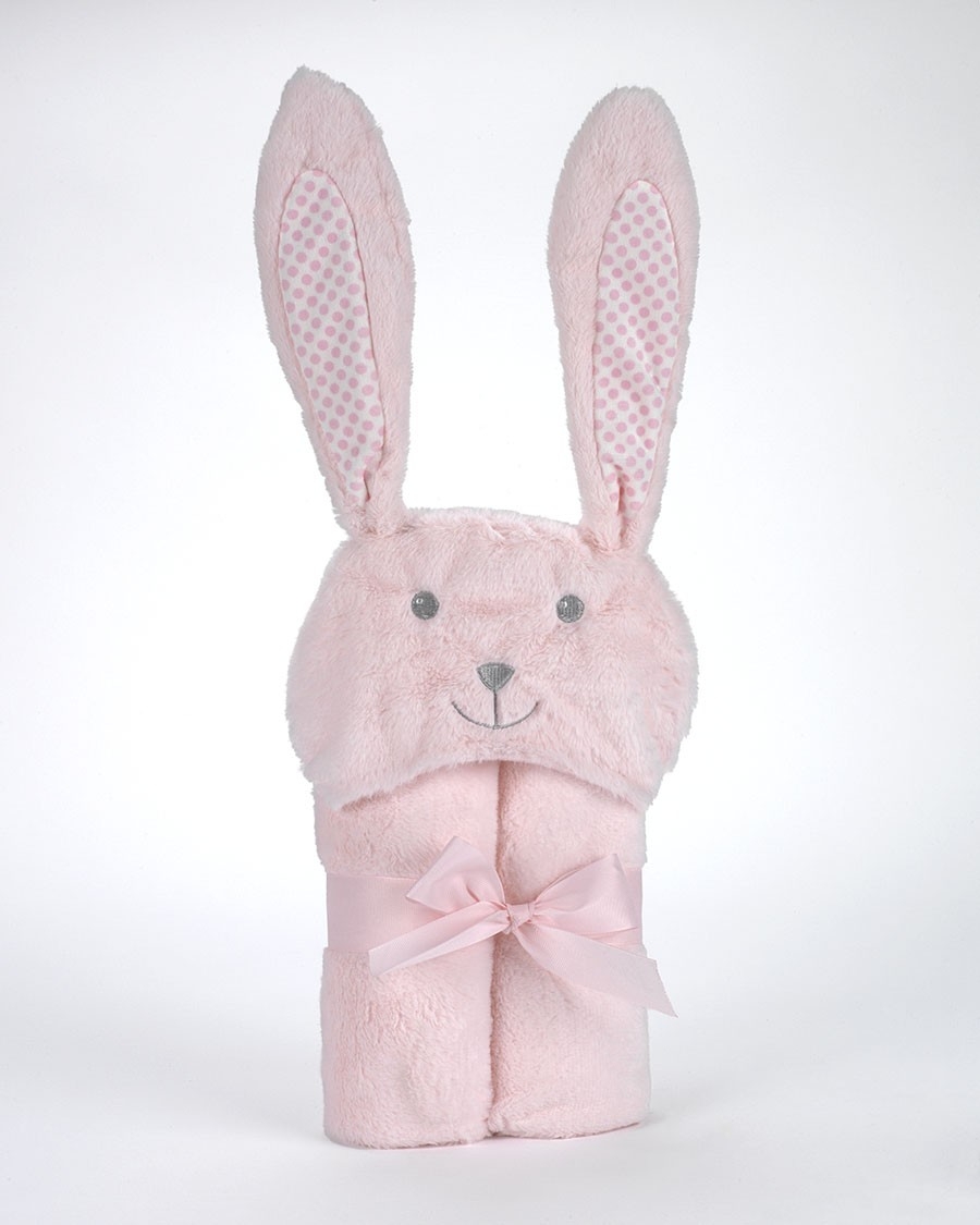 Κουβέρτα Pompon Rabbit 75Χ95cm Ροζ MORA