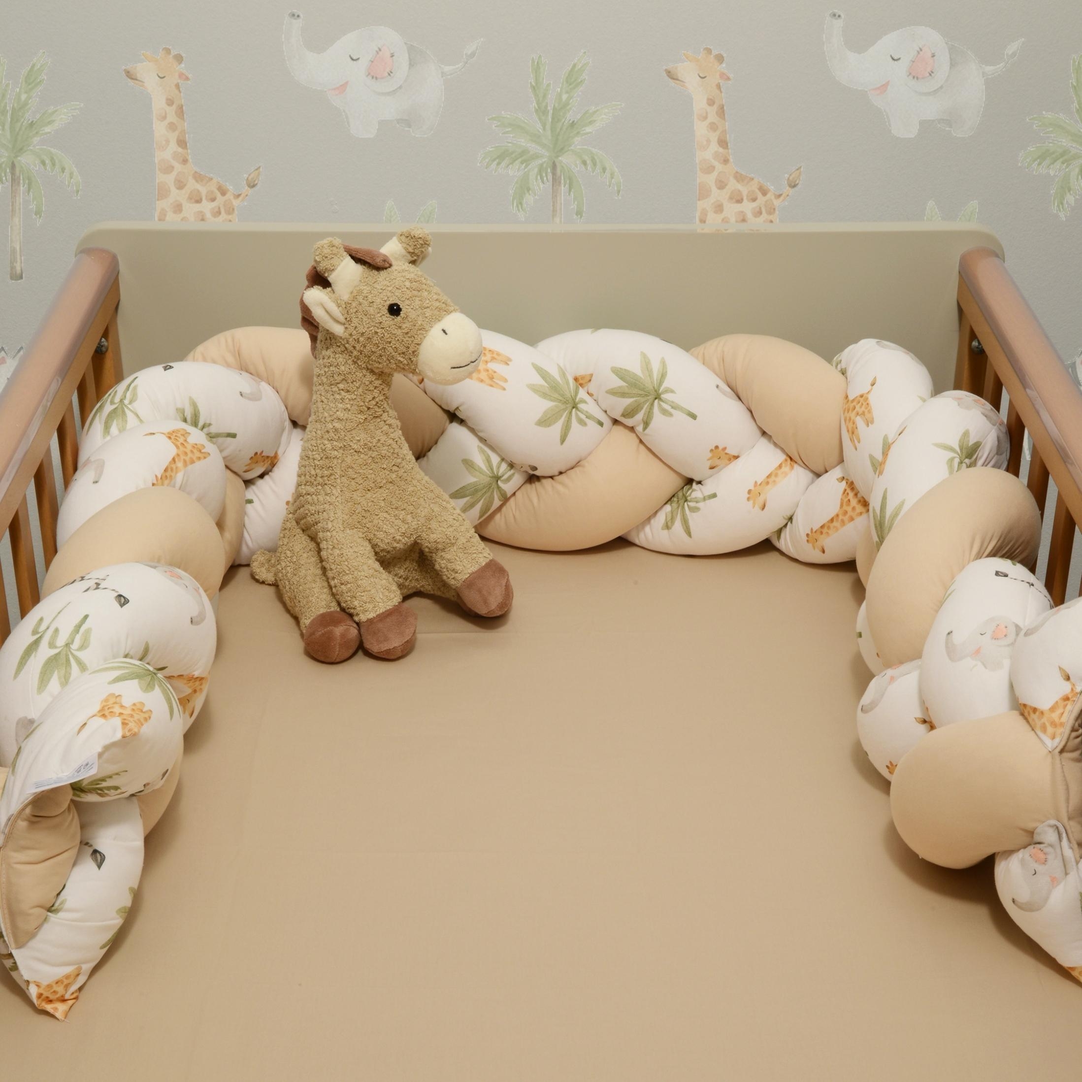 Πλεξούδα Τριπλή Βαμβακερή Design 424 20x200cm με Ειδική Εσωτερική Επένδυση Oliver Baby