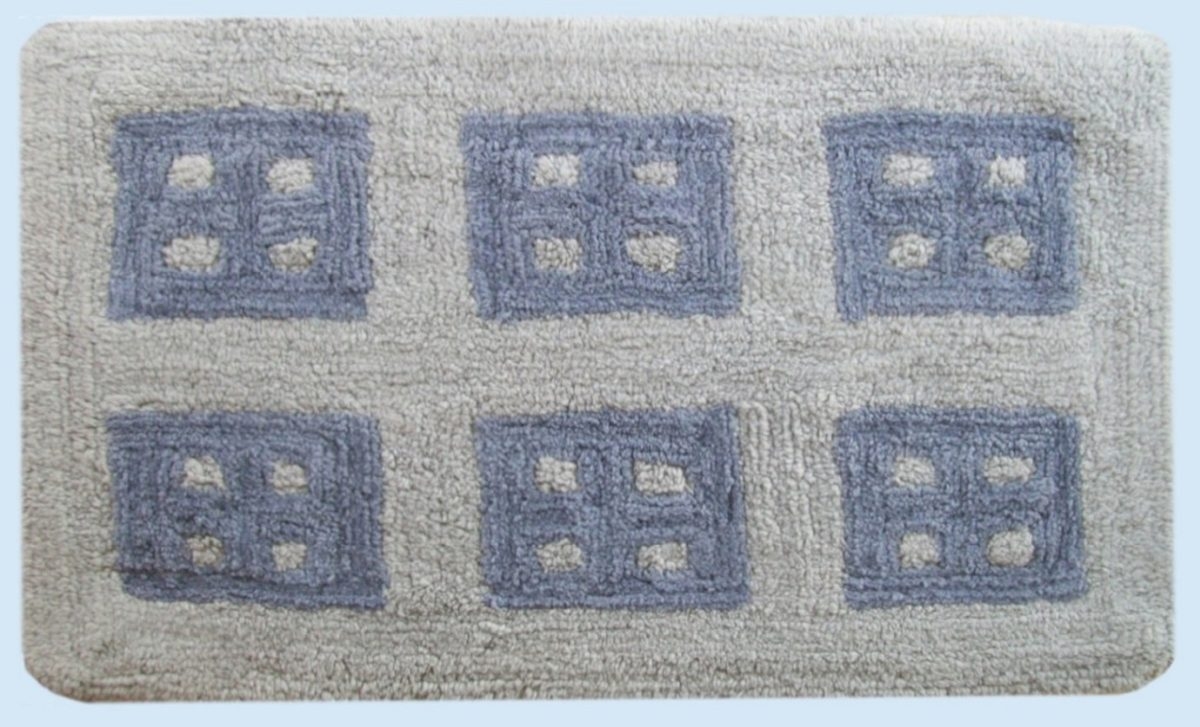 ΠΑΤΑΚΙ ΜΠΑΝΙΟΥ  Παράθυρο  50Χ85 Grey Cotton 100%