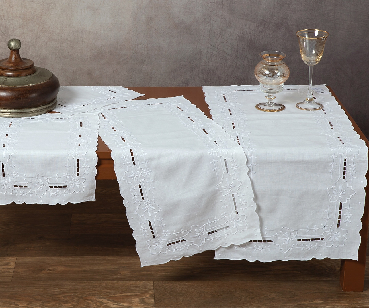 Χειροποίητο σετ 6 τεμαχίων 0044 (40cm x 90cm/35cm x 76cm/30cm x 45cm x 2/35cm x 35cm x 2)