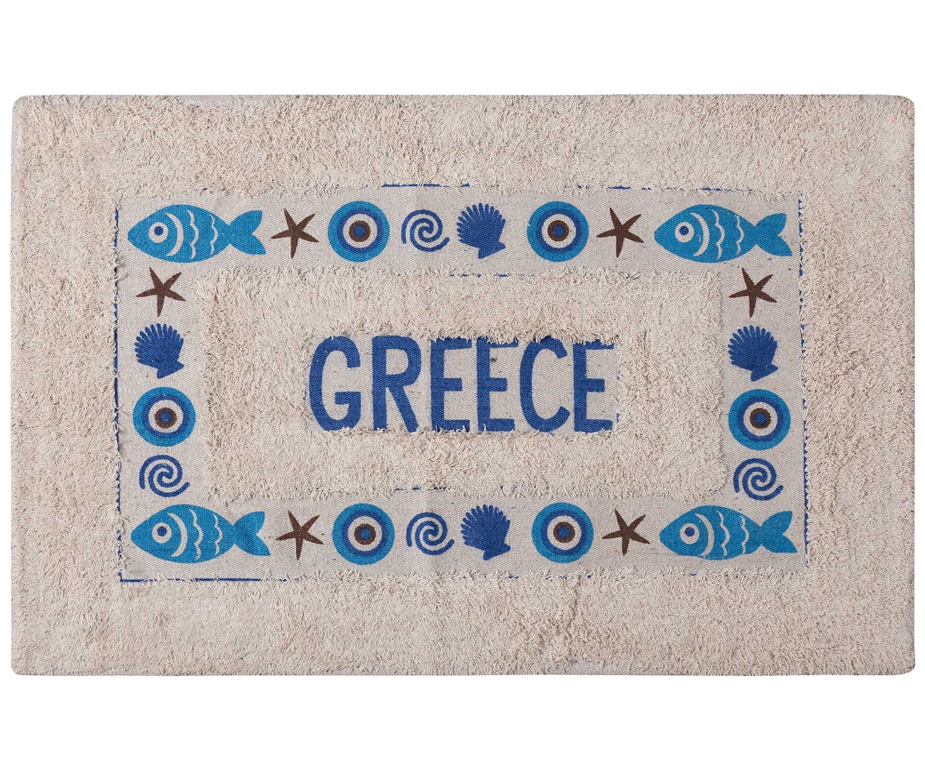 Πατάκι μάτι GREECE (50cm x 80cm) μπλέ
