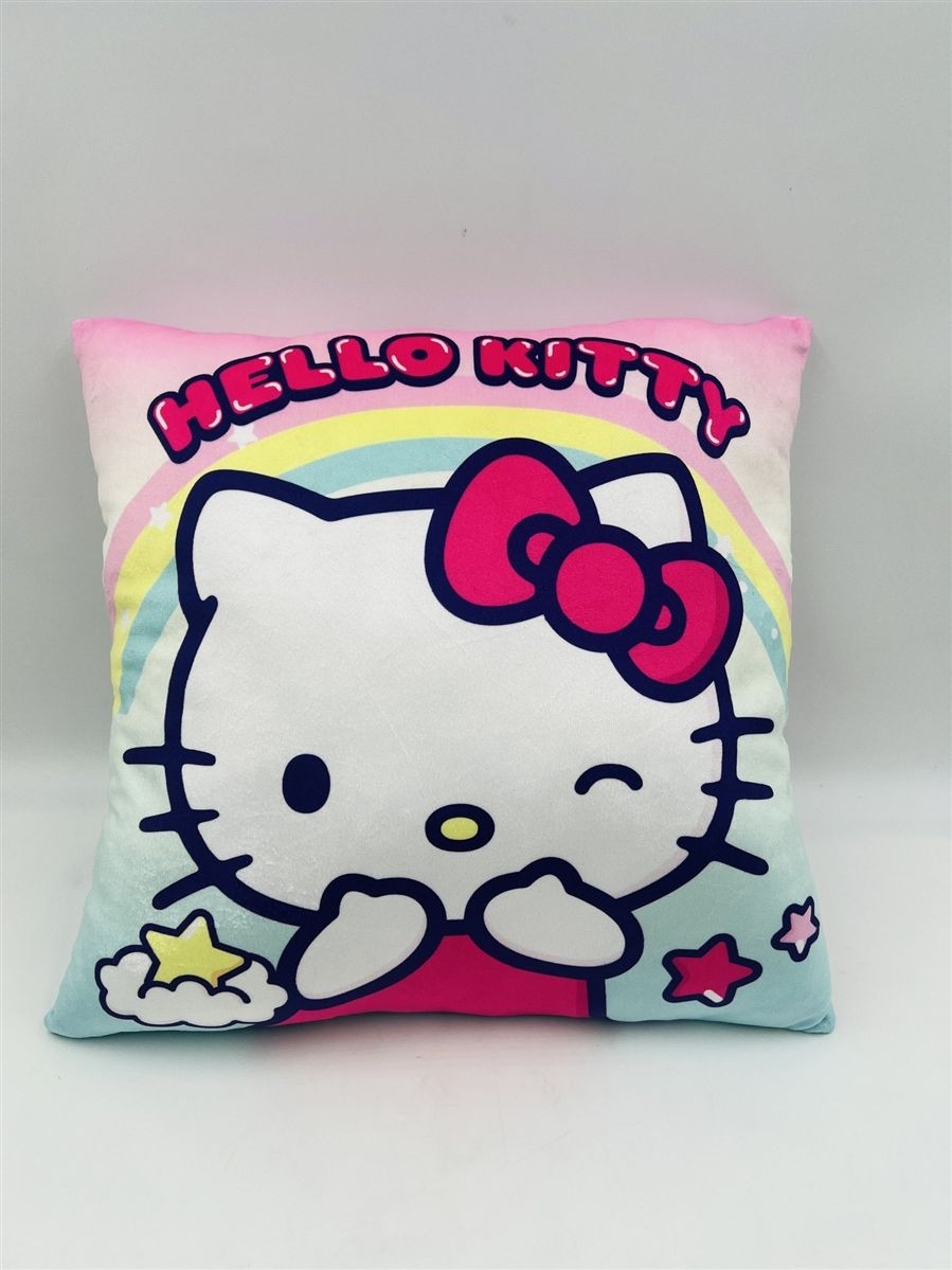 Βελούδινο Μαξιλάρι Sanrio Hello Kitty 602 38X38 Pink-Multi 100% Velboa