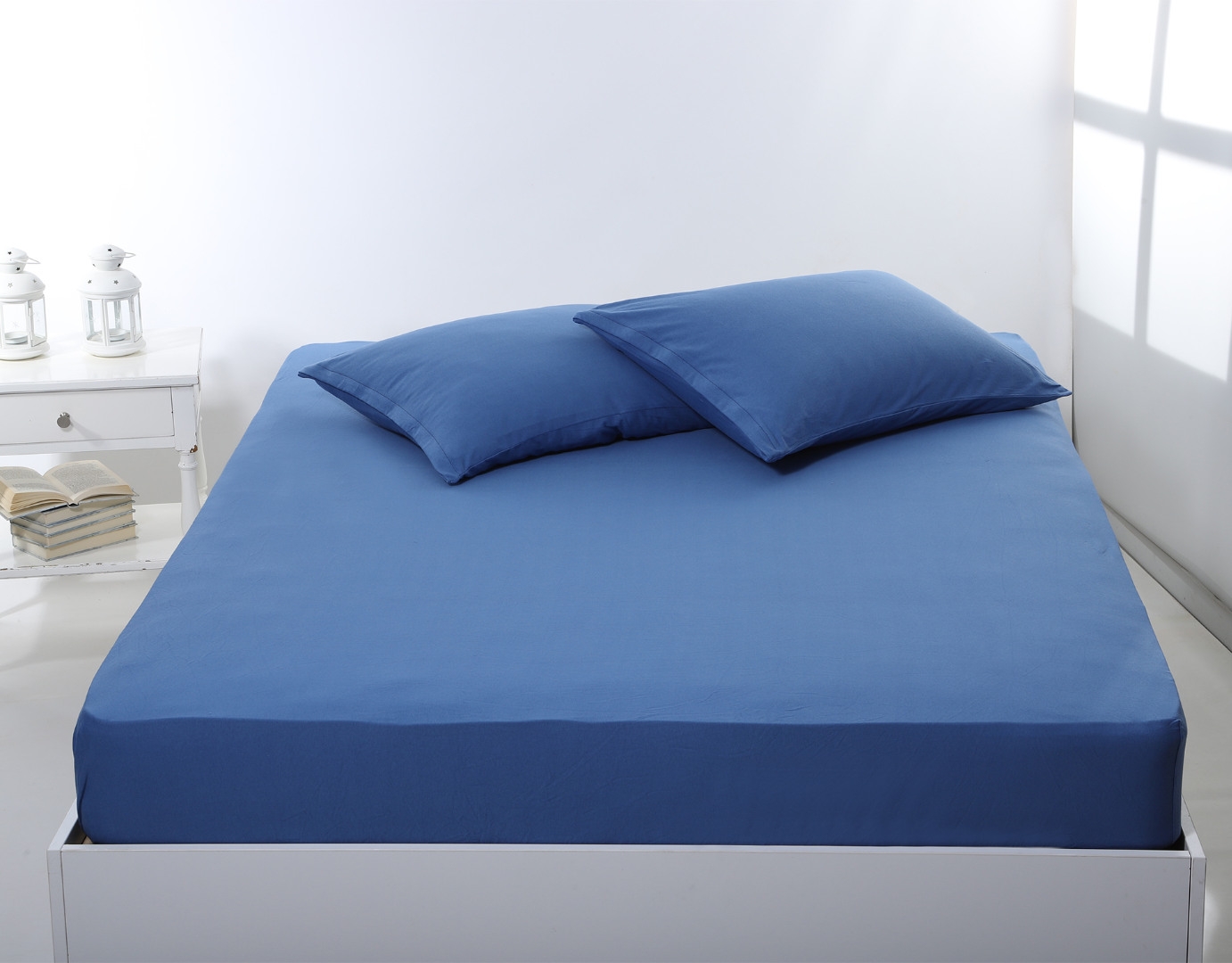 Σεντόνι με λάστιχο jersey (180cm x 200cm + 35cm) jean