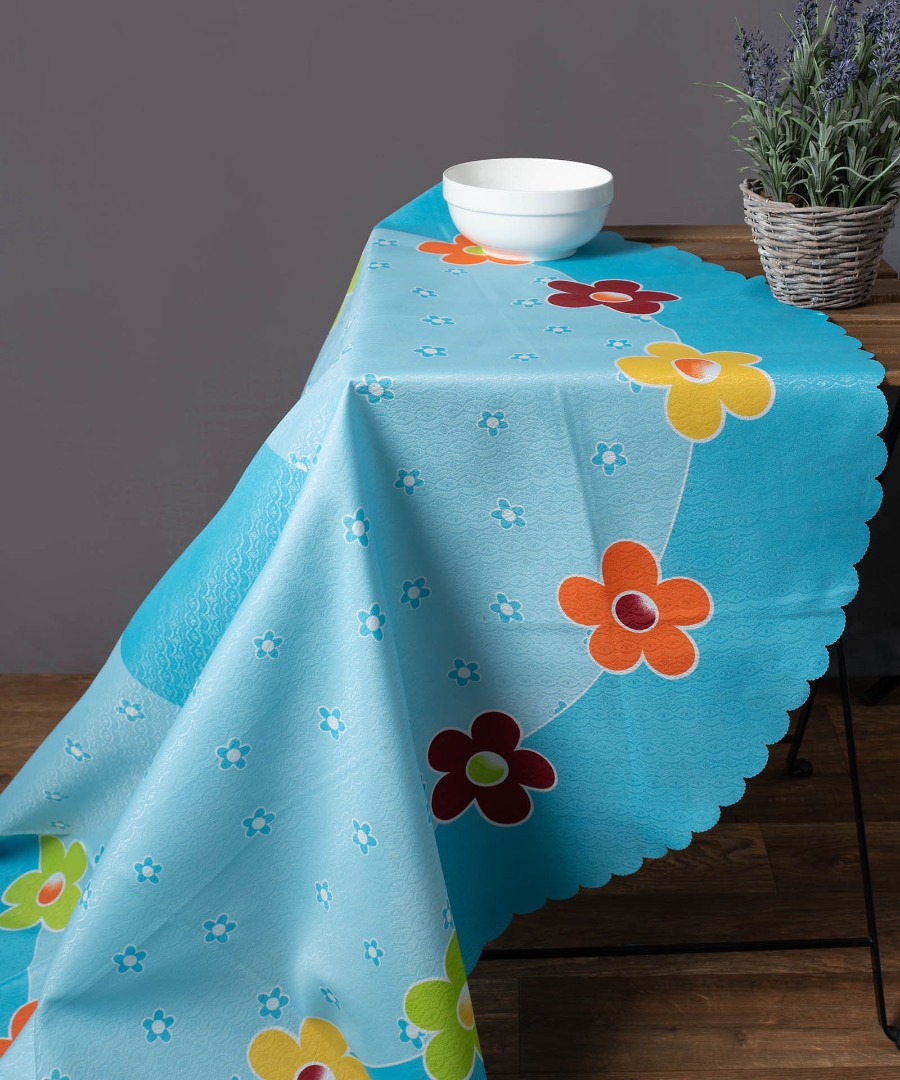 τραπεζομάντηλα 177 ( 150cm ροτόντα) σιέλ