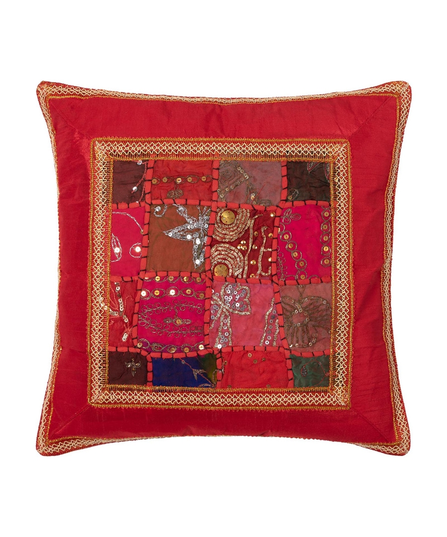 Μαξιλαροθήκη antic με φάσα (65cm x 65cm) κόκκινο