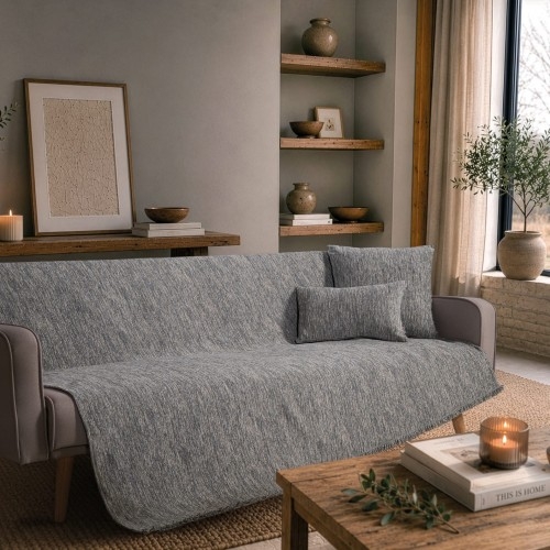 Ριχτάρι Kent 04 Blue Grey - Μονοθέσιο 180x150cm