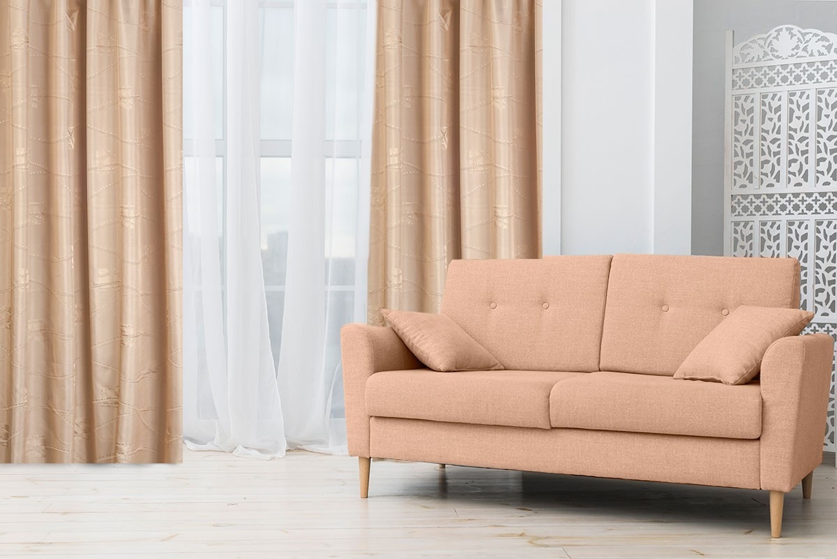 Κουρτίνα Ζακάρ (1φύλλο) 145x270 Omega Home Design 202