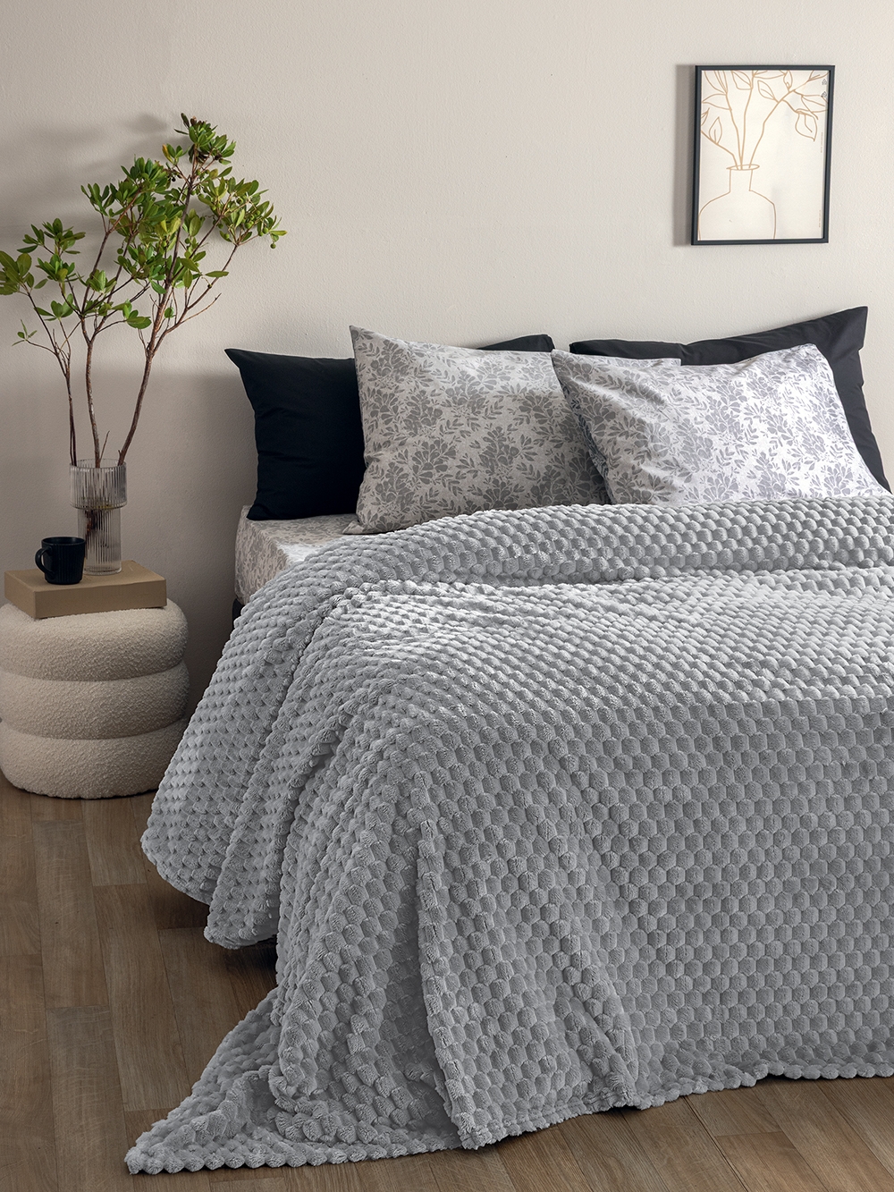 Κουβέρτα Fleece 160x220 ASTER GREY