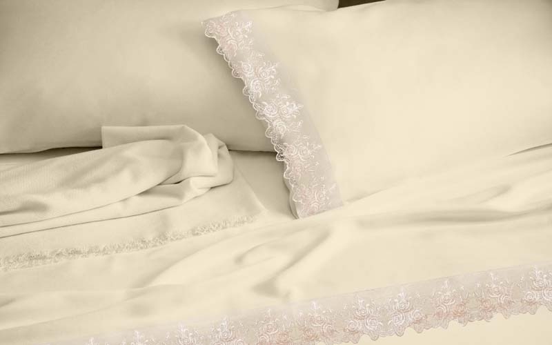 LACE ΕΚΡΟΥ ΣΕΤ ΣΕΝΤΟΝΙΑ ΝΥΦΙΚΑ  MAKIS TSELIOS 240x260cm