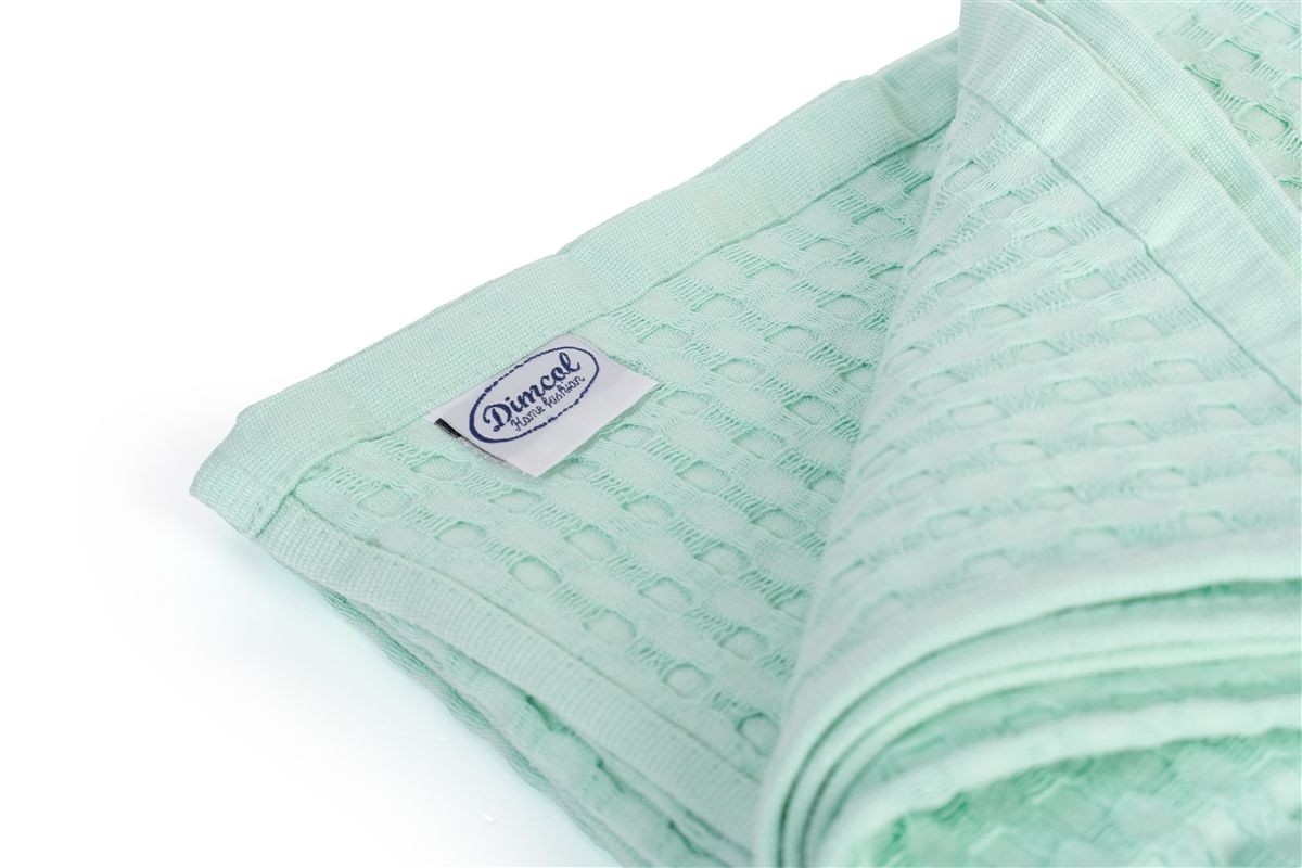 Κουβέρτα Πικέ bebe Μονόχρωμη 325 gr/m² 85x110 Mint 100% Cotton