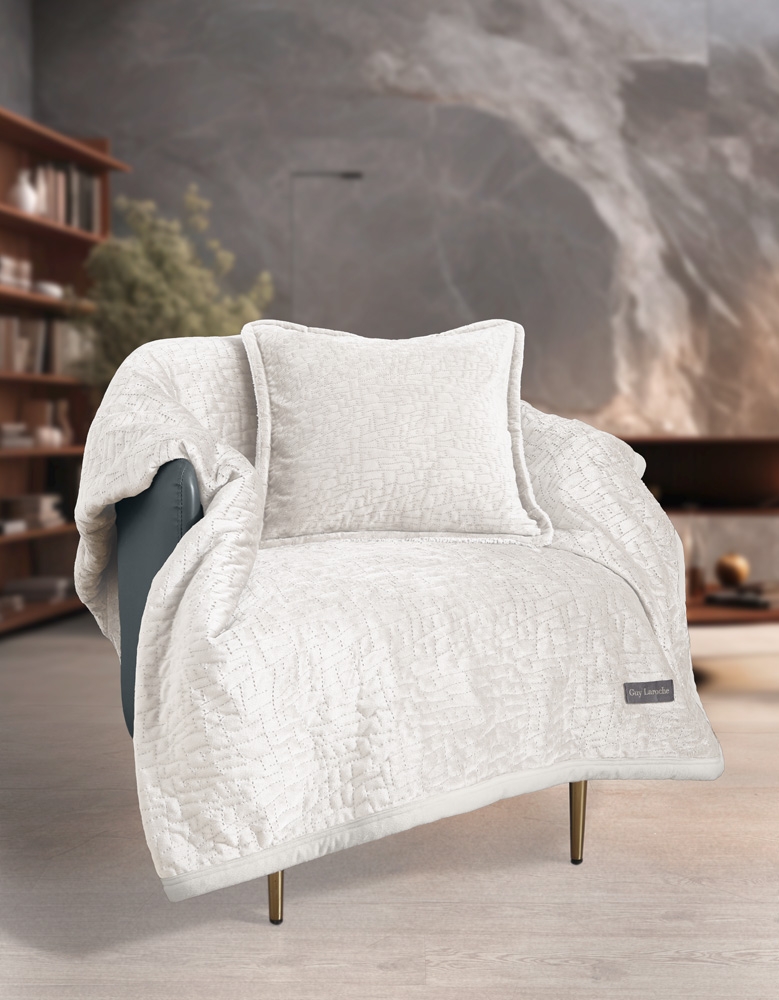 Ριχτάρι Bolzano Ivory + Διακοσμητικό Μαξιλάρι