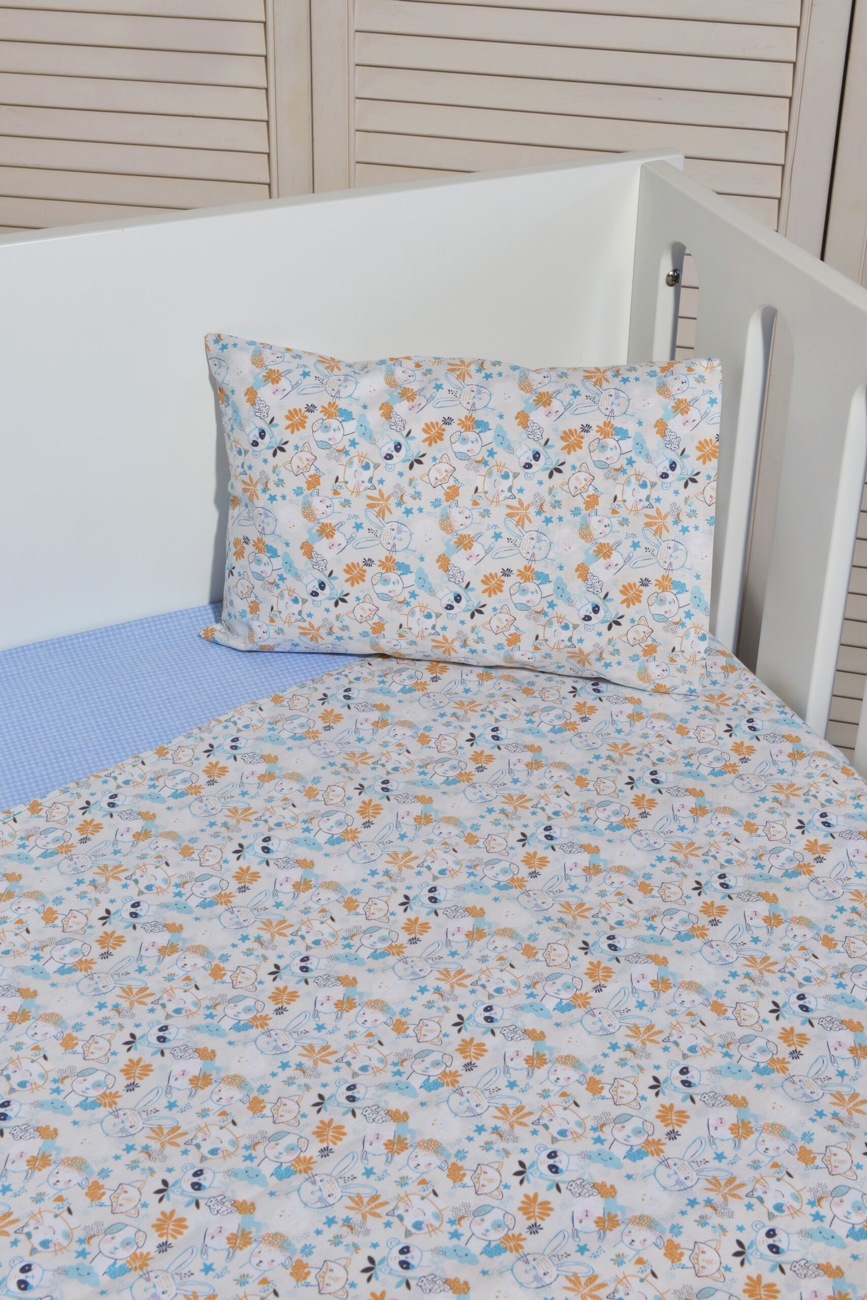 Σεντόνια κούνιας 3 τεμ 110x160 100% βαμβάκι Design 200 Oliver Baby