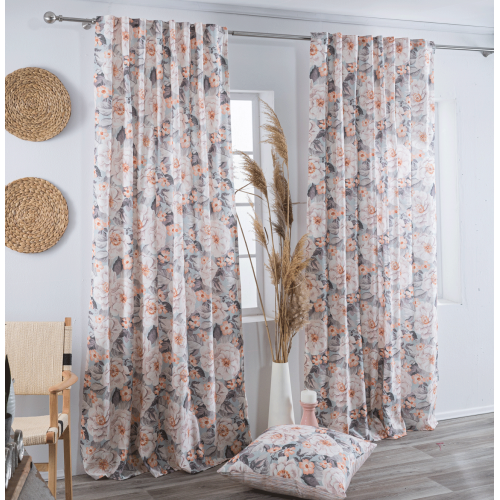  Κουρτίνα (Έτοιμη Ραμμένη) Novelda - 140x275cm