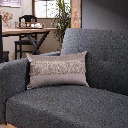 Μαξιλαροθήκη Velvet 07 Με Κρόσι - 30x50cm με γέμιση