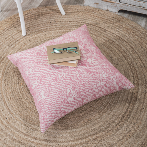 Μαξιλαροθήκη Anzio 06 - 65x65cm δαπέδου με γέμιση 