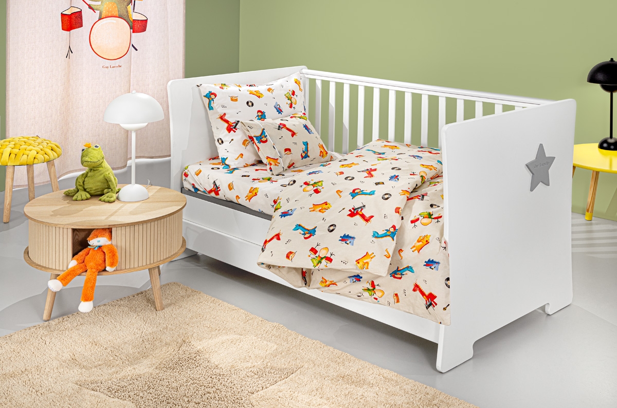 Σετ 3τμχ Βρεφικά Σεντόνια Band Natural